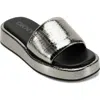 Dkny Lachine Platform Slide Sandal In Nickel