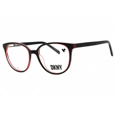 Dkny Ladies Black Round Eyeglass Frames Dk5059 In Burgundy