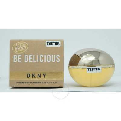 Dkny Ladies Golden Delicious Edp Spray 3.4 oz (tester) Fragrances 085715951045 In Gold / Orange / White