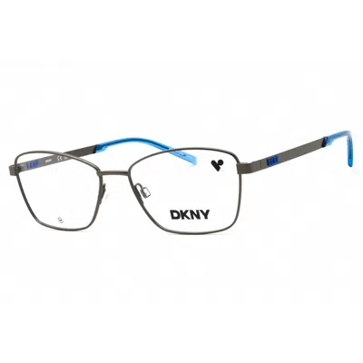 Dkny Ladies Grey Rectangular Eyeglass Frames Dk1035 In Silver