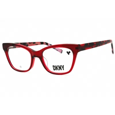 Dkny Ladies Red Cat Eye Eyeglass Frames Dk5053 In Burgundy