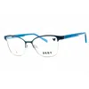 Dkny Ladies Silver Tone Rectangular Eyeglass Frames Dk3007 In Multi