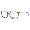 Dkny Ladies Tortoise Rectangular Eyeglass Frames Dk7008