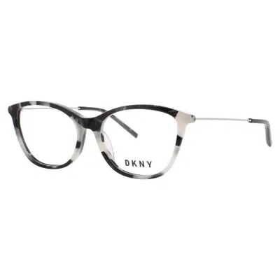 Dkny Ladies Tortoise Square Eyeglass Frames -dk7009-015-52 In Black