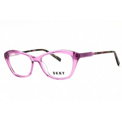 Dkny Ladies Transparent Cat Eye Eyeglass Frames Dk5042 In Purple