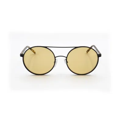 Dkny Ladies Yellow Round Sunglasses Dk300s-3 In ["white"]