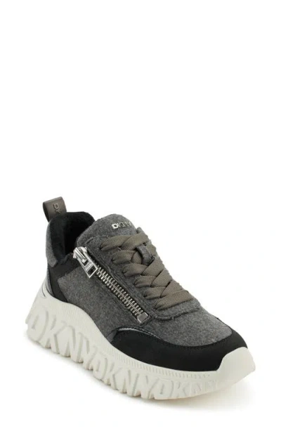 Dkny Lakelyn Platform Sneaker In Gray