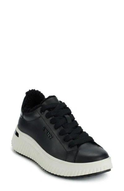 Dkny Laraline Sneaker In Black - Black