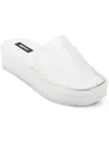 Dkny Laren Platform Slide Sandal In White