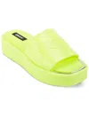 Dkny Laren Platform Slide Sandal In Yellow