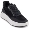 Dkny Women's Laurence Zip Sneakers In Black