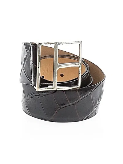 Pre-owned Dkny Leather Belt In Brown