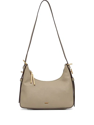 Dkny Leather Cross Body Bag In Neutrals