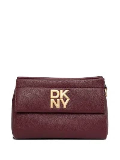 Dkny Leather Cross Body Bag In Red