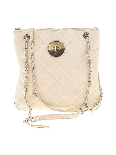 Pre-owned Dkny Leather Crossbody Bag In Ivory