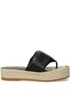 Dkny Leather Slides In Black