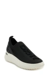 Dkny Leighton Wedge Platform Sneaker In Black
