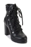 Dkny Lenni Lace-up Platform Bootie In Black