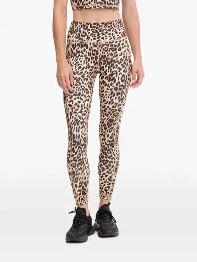 Dkny Leopard-print Leggings In Animal Print