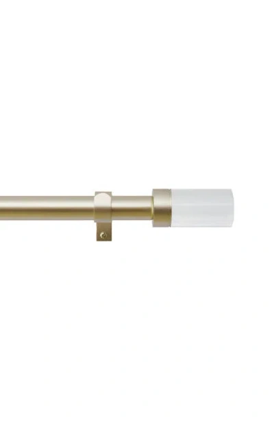 Dkny Liam Adjustable Curtain Rod In Gold