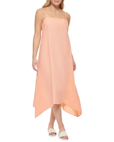 Dkny Linen Cami Dress In Pink
