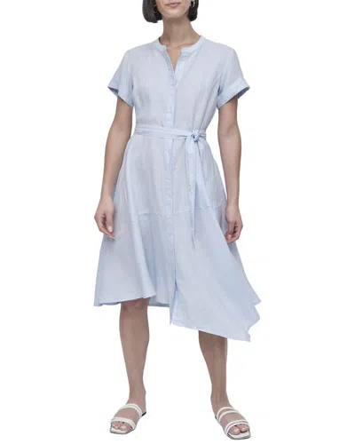 Dkny Linen Dress In Blue