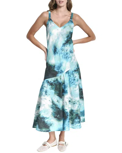 Dkny Linen Dress In Multi