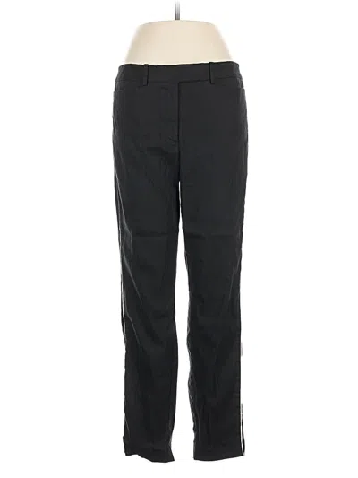 Pre-owned Dkny Linen Pants In Black