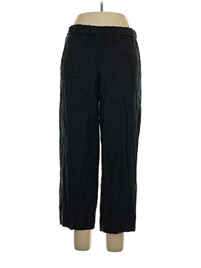 Pre-owned Dkny Linen Pants In Black