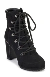Dkny Linni Lace-up Platform Bootie In Black