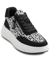 Dkny Lissa Platform Sneaker In Black And White
