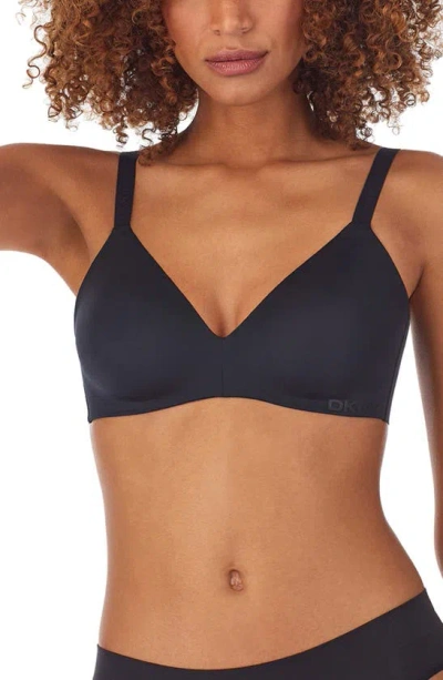 Dkny Litewear Active Comfort Sports Bra In Black