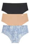 Dkny Litewear Cut Anywear 3-pack Hipster Panties In White