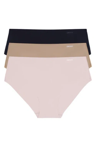 Dkny Litewear Cut Anywear 3-pack Hipster Panties In Pattern