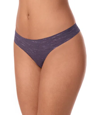 Dkny Litewear Cut Anywear Logo Thong Underwear-dk5026 In Blue