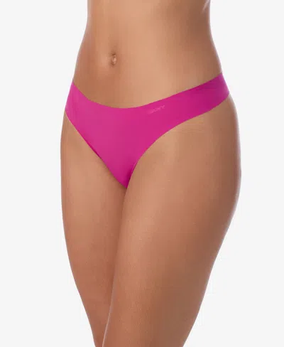 Dkny Litewear Cut Anywear Logo Thong Underwear-dk5026 In Pink