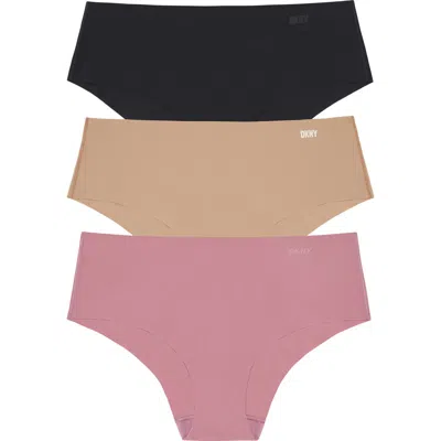 Dkny Litewear Cut Anywhere Assorted 3-pack Hipster Briefs In Multi