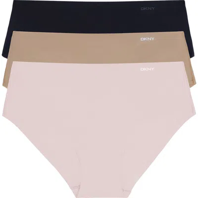 DKNY DKNY LITEWEAR CUT ANYWHERE ASSORTED 3-PACK HIPSTER BRIEFS