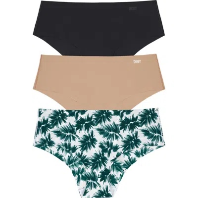 DKNY DKNY LITEWEAR CUT ANYWHERE ASSORTED 3-PACK HIPSTER BRIEFS