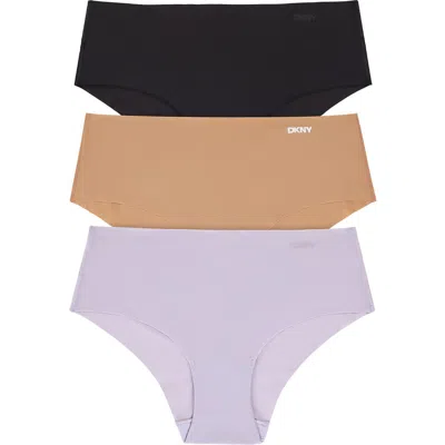 DKNY DKNY LITEWEAR CUT ANYWHERE ASSORTED 3-PACK HIPSTER BRIEFS