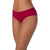 Dkny Litewear Cut Anywhere Hipster Panties In Garnet Stone Print
