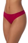 Dkny Litewear Cut Anywhere Hipster Panties In Garnet Stone Print