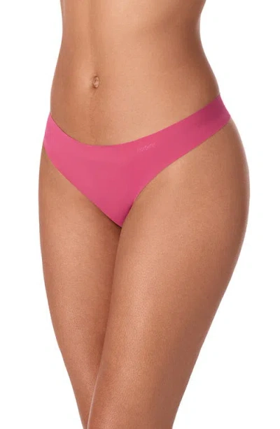 Dkny Litewear Cut Anywhere Thong In Pink