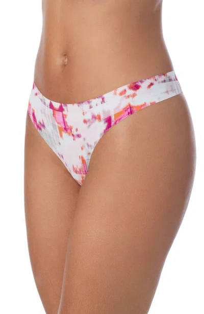 Dkny Litewear Cut Anywhere Thong In Pink