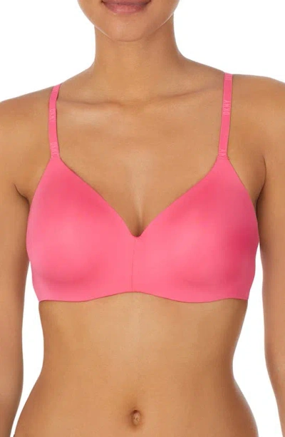 Dkny Litewear Wireless Contour Bra In Pink Taffy