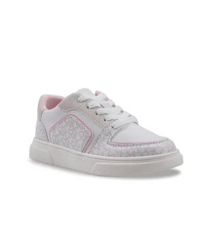 Dkny Kids' Little And Big Girls Celia Cosma Printed Sneaker In White