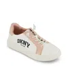 Dkny Little And Big Girls Celia Gigi Low Top Sneaker In White Multi