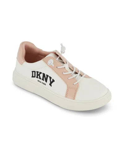 Dkny Kids' Little And Big Girls Celia Gigi Low Top Sneaker In White Multi