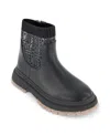Dkny Little And Big Girls Crissa Stretch Lug Boot In Black