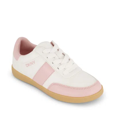 Dkny Kids' Little And Big Girls Dyla Dana Low Top Sneaker In White